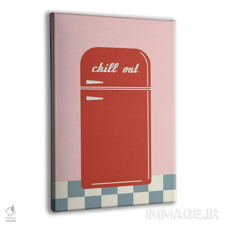 تابلو مینیمال آرام باش اثر کارمن جابیر - نمای پرسپکتیو محصول