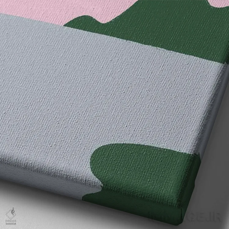 تابلو مینیمال سریع اثر کارمن جابیر - نمای نزدیک بافت بوم