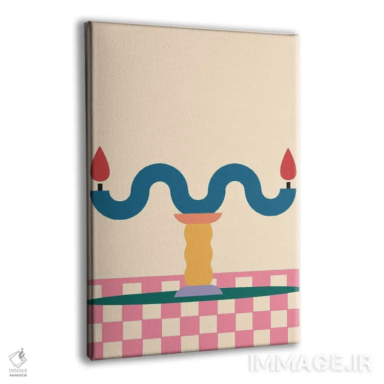 تابلو مینیمال از هر دو طرف اثر کارمن جابیر - نمای پرسپکتیو محصول