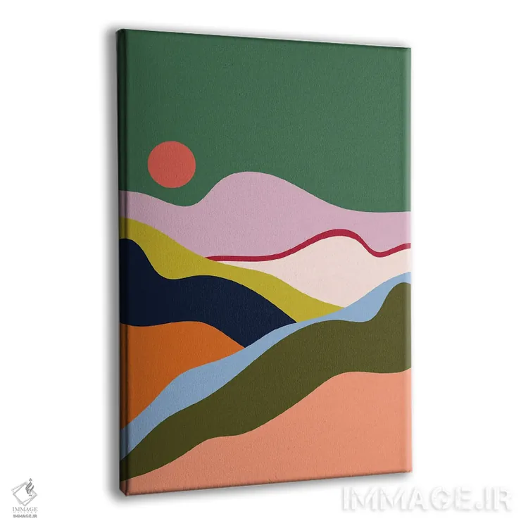 تابلو مینیمال در رویاهایم اثر کارمن جابیر - نمای پرسپکتیو محصول