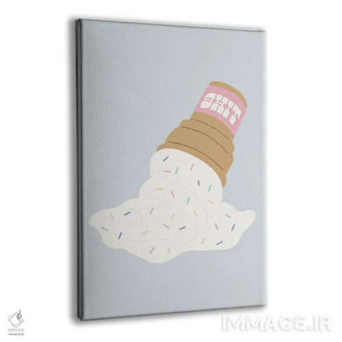 تابلو مینیمال ذوب شدن اثر کارمن جابیر - نمای پرسپکتیو محصول