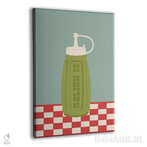 تابلو مینیمال لذت ببر اثر کارمن جابیر - نمای پرسپکتیو محصول