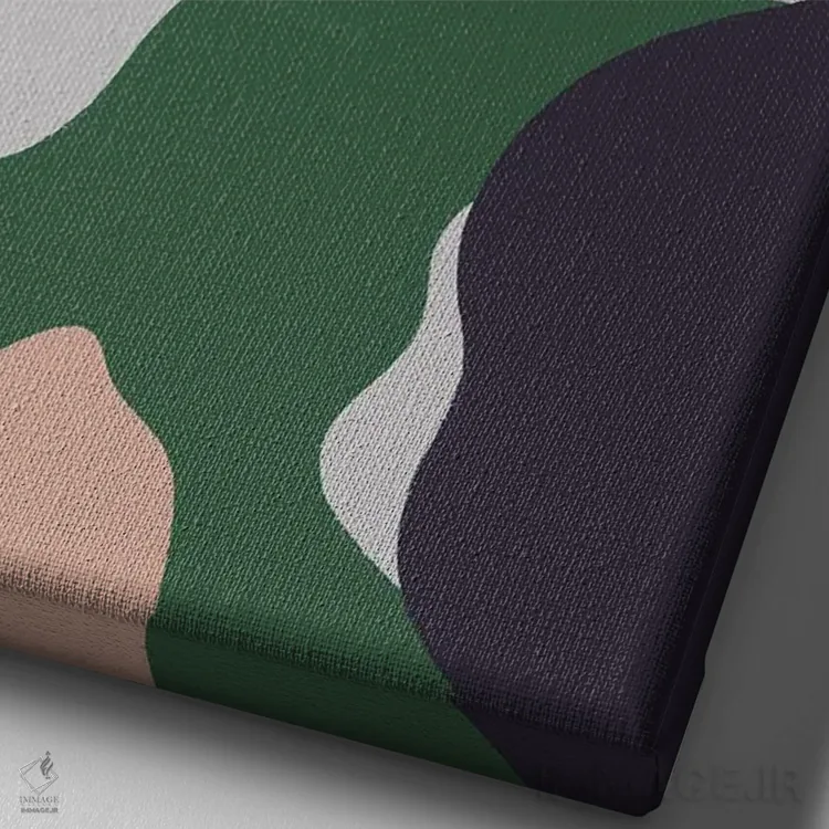 تابلو مینیمال رودخانه اثر کارمن جابیر - نمای نزدیک بافت بوم