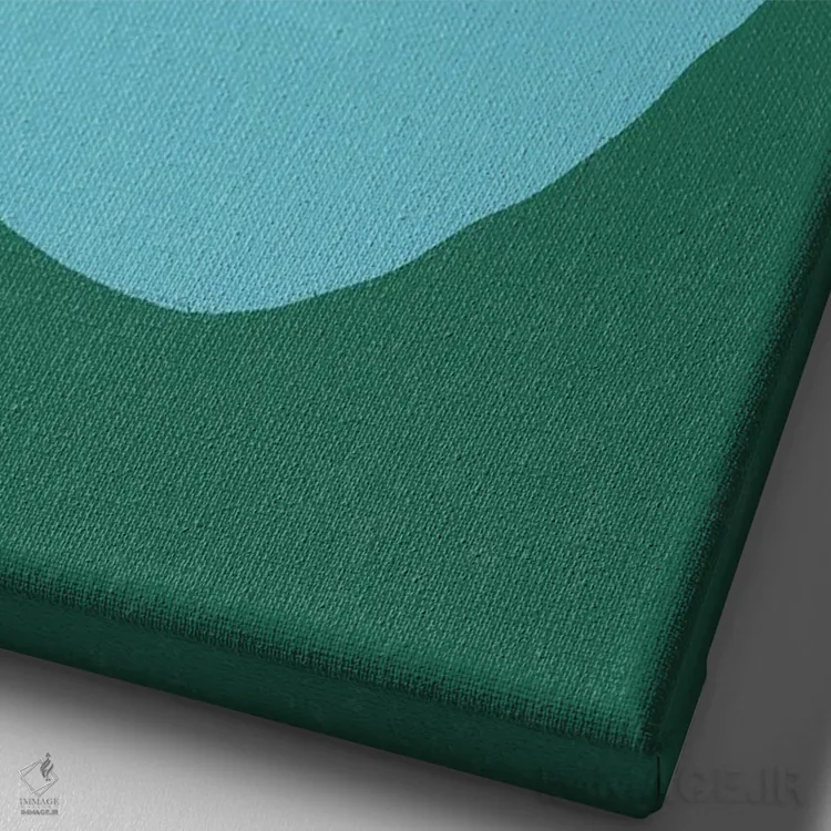 تابلو مینیمال مجسمه سازی شده اثر کارمن جابیر - نمای نزدیک بافت بوم