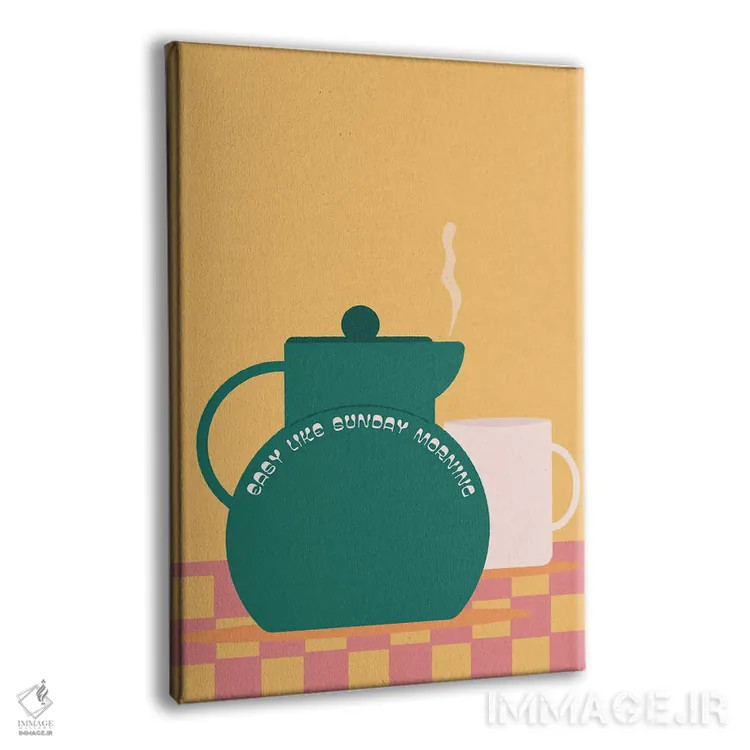 تابلو مینیمال صبح یکشنبه اثر کارمن جابیر - نمای پرسپکتیو محصول