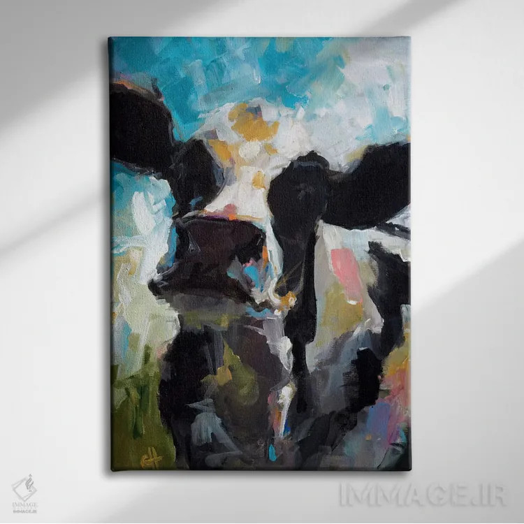 تابلو مدرن مروارید گلی اثر کاری جی هامفری - نمای روبهرو روی دیوار