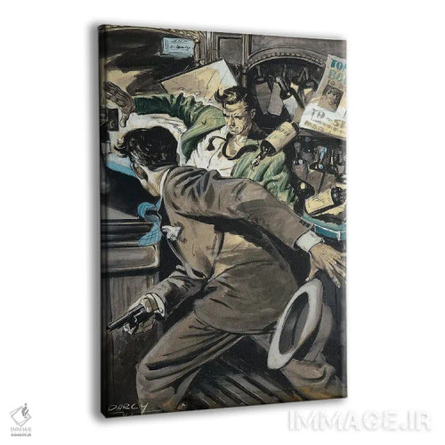 تابلو دکوراتیو کارآگاه سوم اثر ارنست چیریاکا - نمای پرسپکتیو محصول