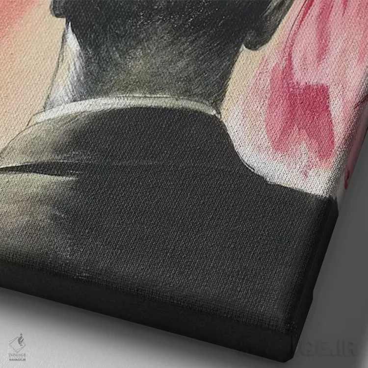 تابلو دکوراتیو کارآگاه یازدهم اثر ارنست چیریاکا - نمای نزدیک بافت بوم