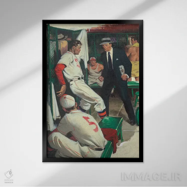 تابلو دکوراتیو کارآگاه پنجم اثر ارنست چیریاکا - نمای قابدار مشکی