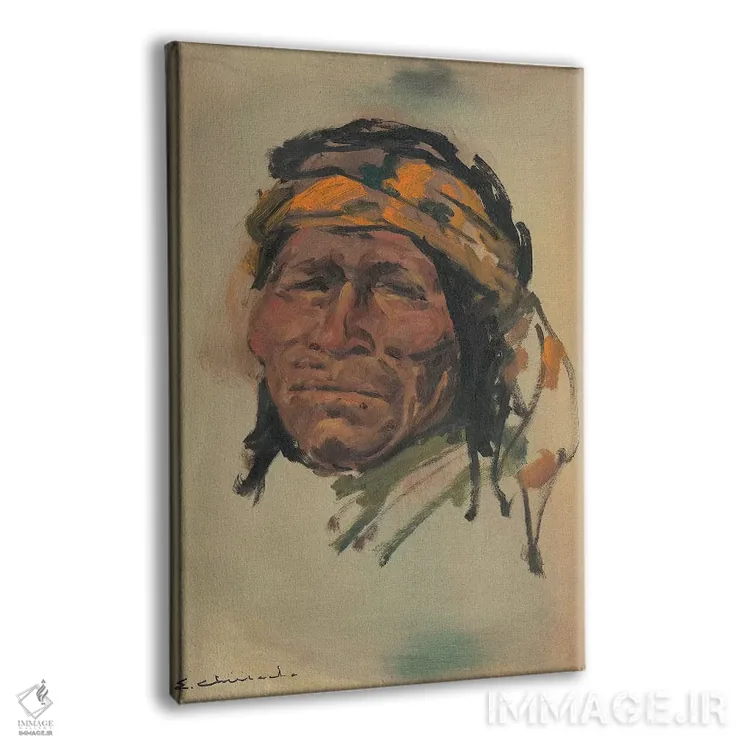 تابلو دکوراتیو پرتره یک دلیر اثر ارنست چیریاکا - نمای پرسپکتیو محصول