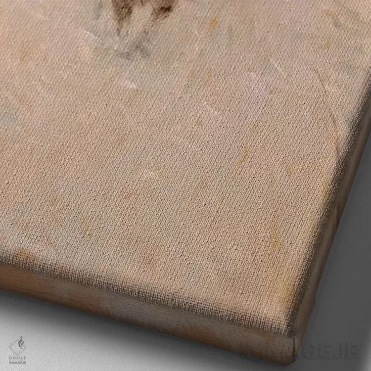 تابلو دکوراتیو گردنه کوهستانی اثر ارنست چیریاکا - نمای نزدیک بافت بوم