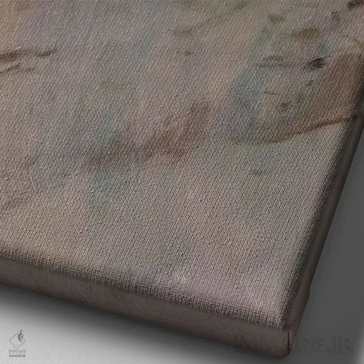 تابلو دکوراتیو گروه تعقیب اثر ارنست چیریاکا - نمای نزدیک بافت بوم