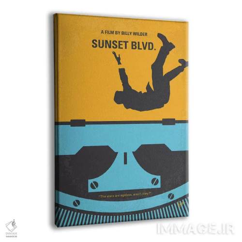 تابلو مینیمال پوستر مینیمال فیلم بلوار سانست اثر چانکونگ - نمای پرسپکتیو محصول