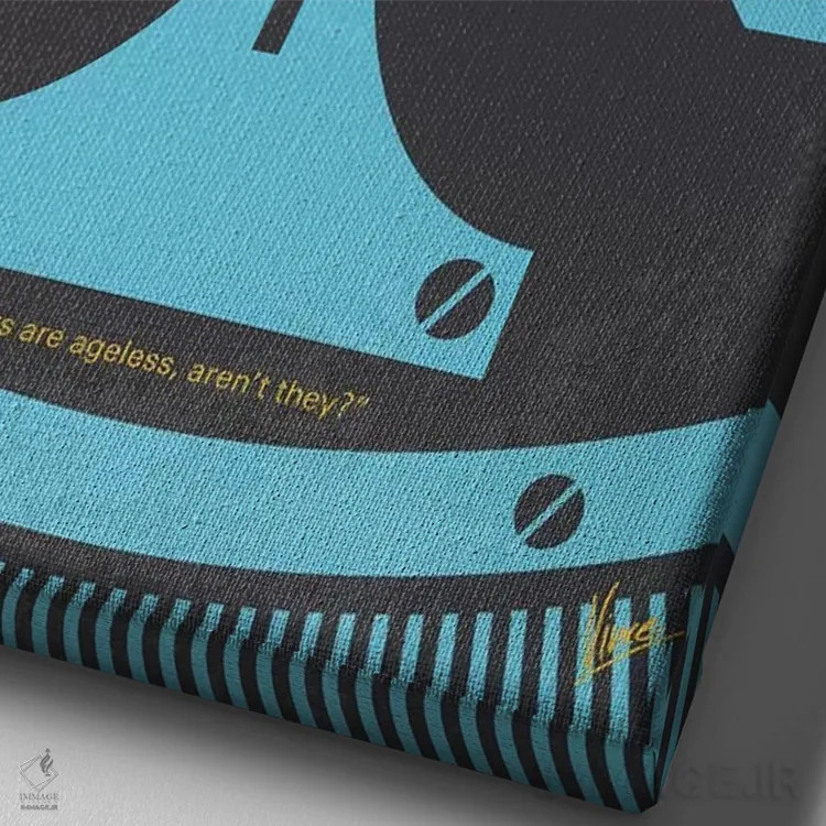 تابلو مینیمال پوستر مینیمال فیلم بلوار سانست اثر چانکونگ - نمای نزدیک بافت بوم