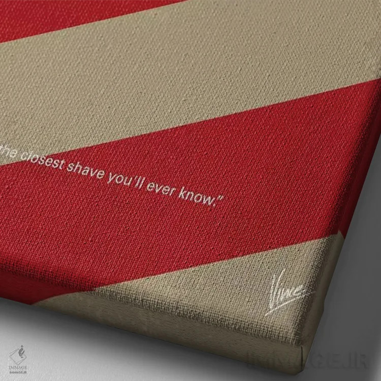 تابلو مینیمال پوستر مینیمال فیلم سوئینی تاد اثر چانکونگ - نمای نزدیک بافت بوم