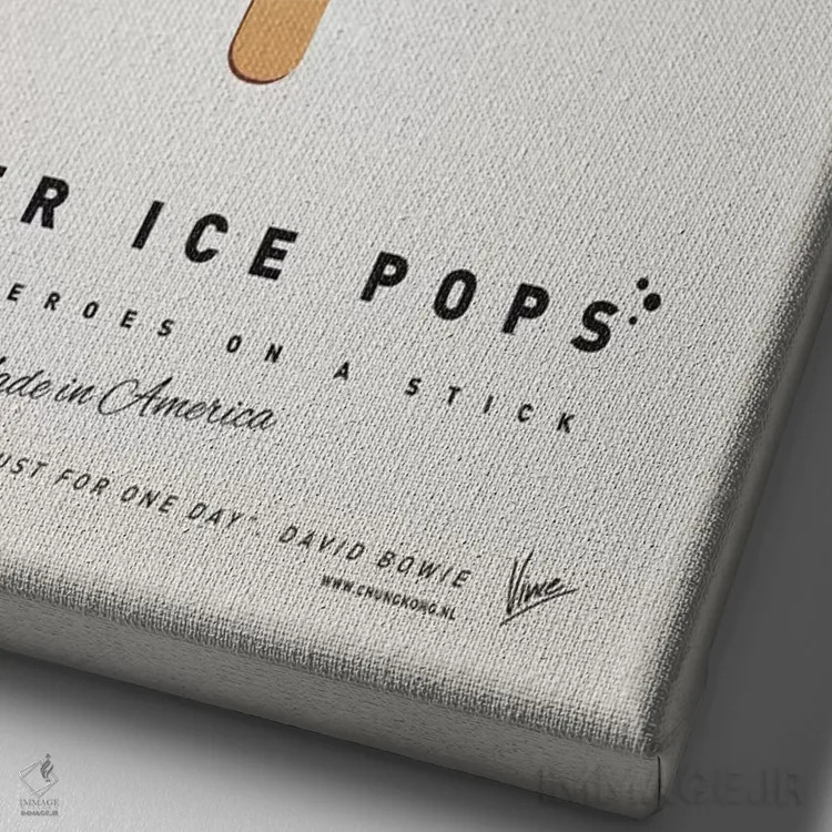 تابلو دکوراتیو بستنی چوبی ابرقهرمان: آکوامن اثر چانکونگ - نمای نزدیک بافت بوم