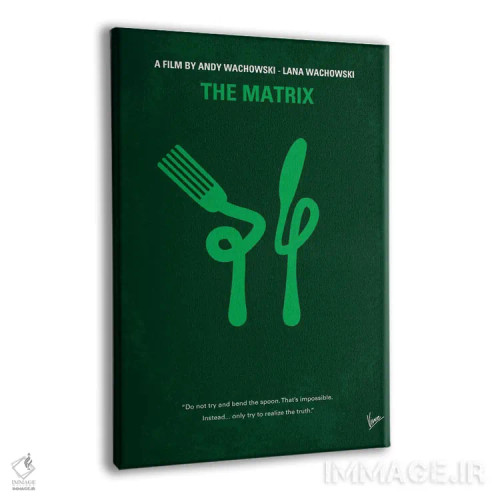 تابلو مینیمال پوستر مینیمال فیلم ماتریکس اثر چانکونگ - نمای پرسپکتیو محصول