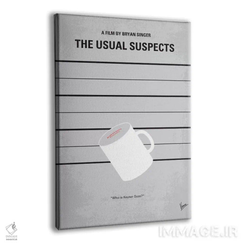 تابلو مینیمال پوستر مینیمال فیلم مظنونین همیشگی اثر چانکونگ - نمای پرسپکتیو محصول