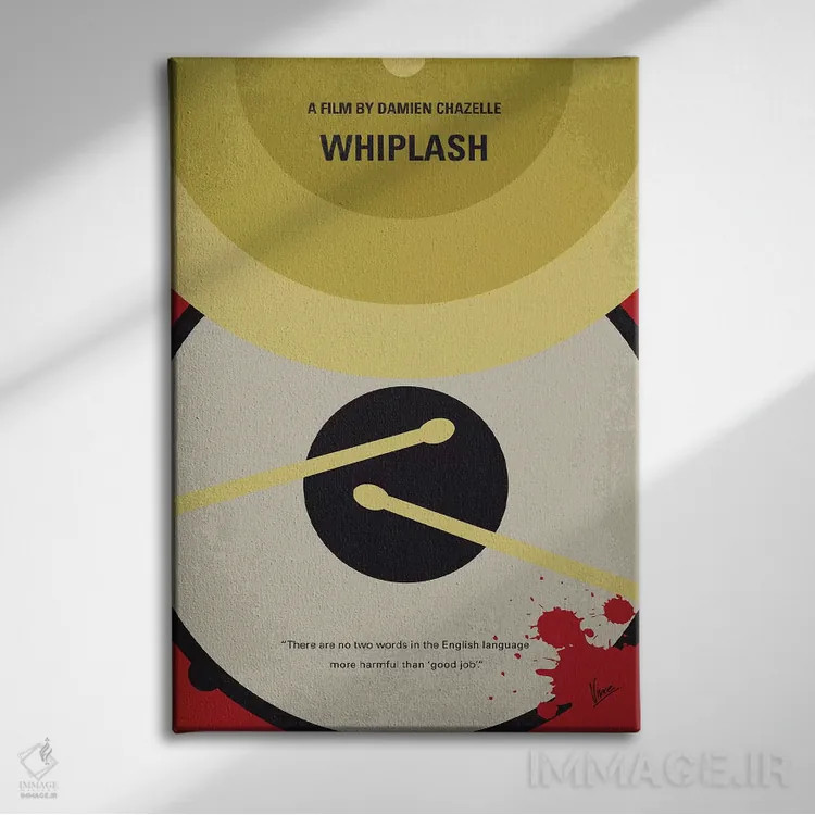 تابلو مینیمال پوستر مینیمال فیلم شلاق اثر چانکونگ - نمای روبهرو روی دیوار