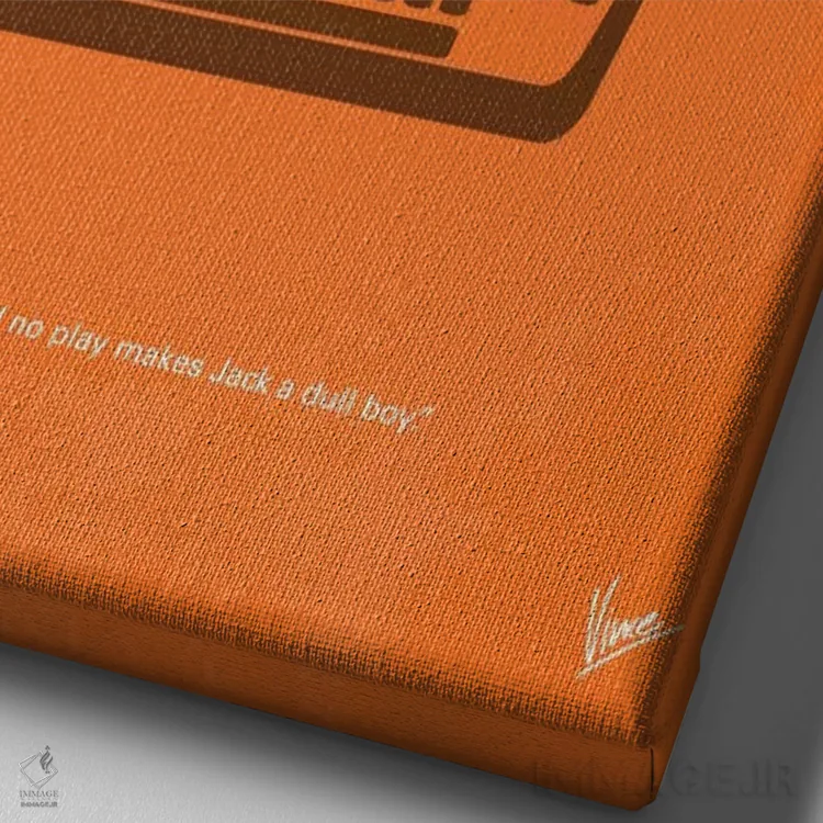 تابلو مینیمال پوستر مینیمال فیلم درخشش اثر چانکونگ - نمای نزدیک بافت بوم