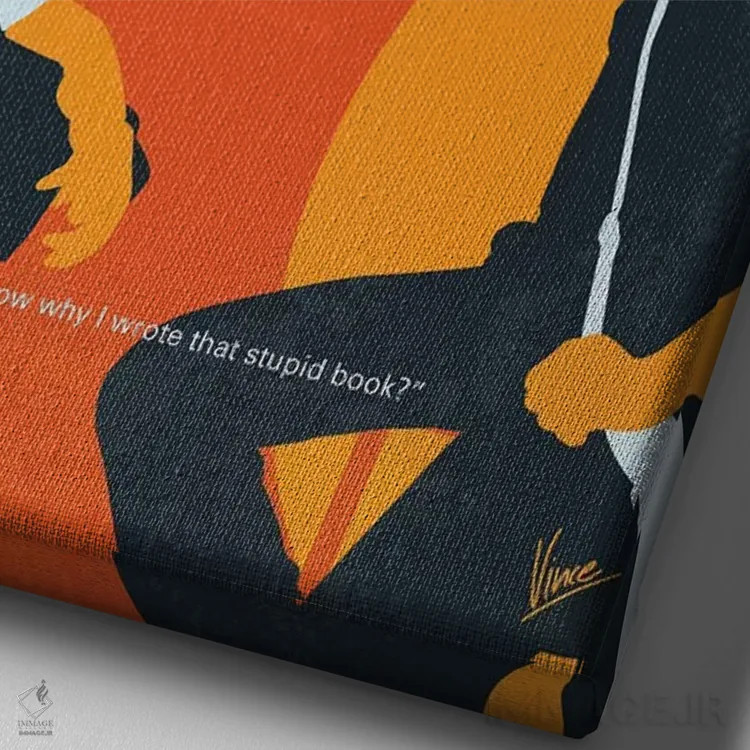 تابلو مینیمال پوستر مینیمال فیلم پیش از غروب اثر چانکونگ - نمای نزدیک بافت بوم