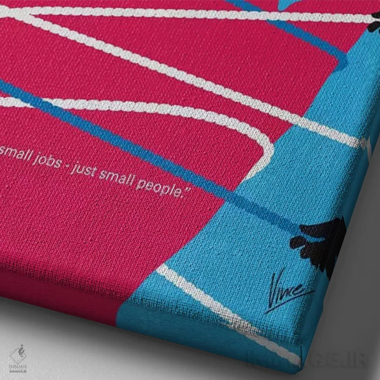 تابلو مینیمال پوستر مینیمال فیلم سفرهای گالیور اثر چانکونگ - نمای نزدیک بافت بوم