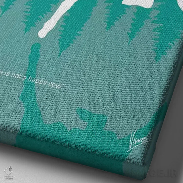 تابلو مینیمال پوستر مینیمال فیلم لیک پلسید اثر چانکونگ - نمای نزدیک بافت بوم