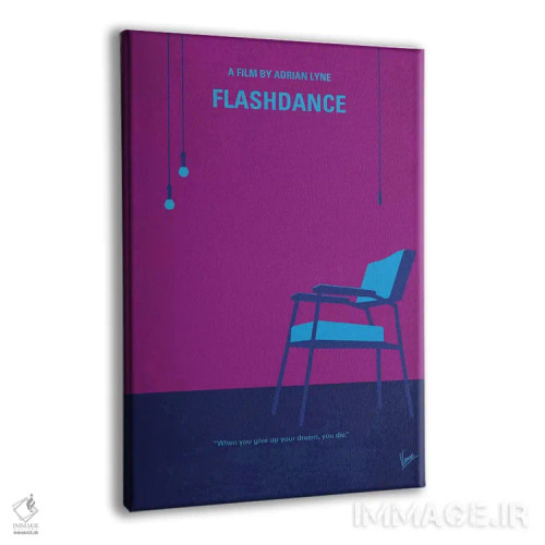 تابلو مینیمال پوستر مینیمال فیلم فلش دنس اثر چانکونگ - نمای پرسپکتیو محصول