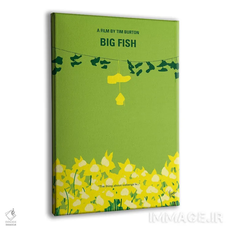 تابلو مینیمال پوستر مینیمال فیلم ماهی بزرگ اثر چانکونگ - نمای پرسپکتیو محصول