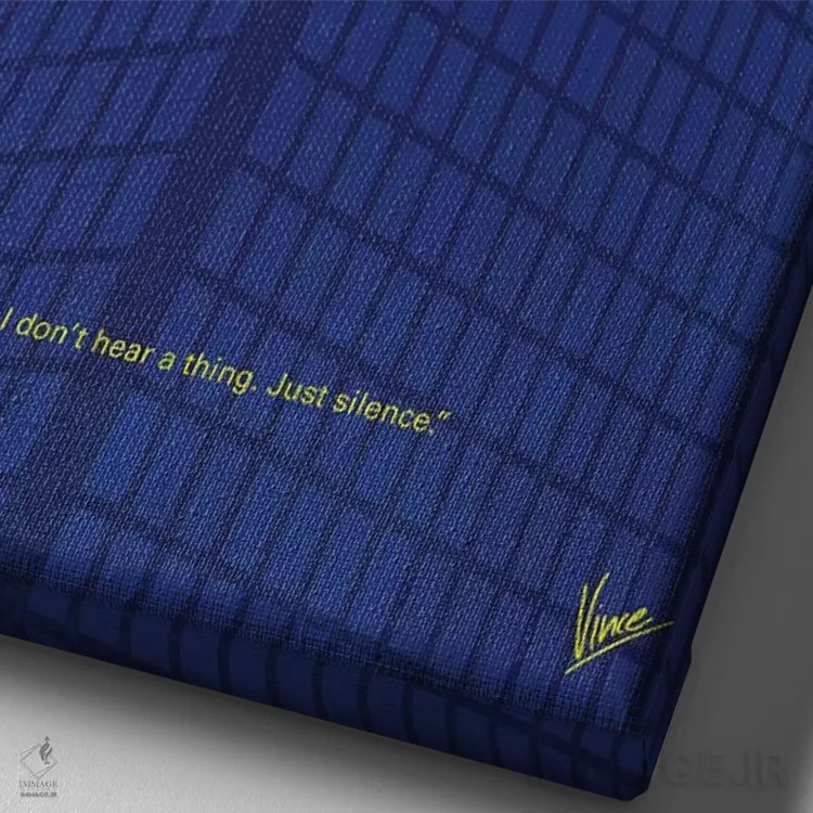 تابلو مینیمال پوستر مینیمال فیلم مارجین کال اثر چانکونگ - نمای نزدیک بافت بوم