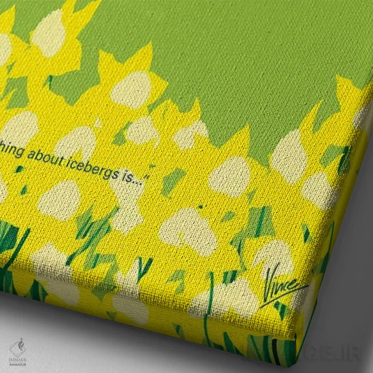 تابلو مینیمال پوستر مینیمال فیلم ماهی بزرگ اثر چانکونگ - نمای نزدیک بافت بوم