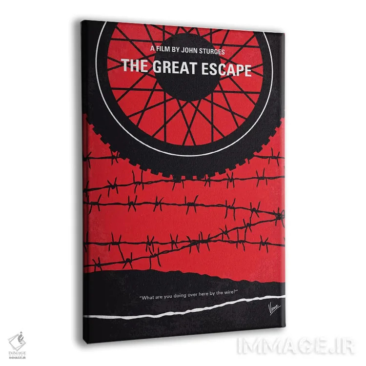 تابلو مینیمال پوستر مینیمال فیلم فرار بزرگ اثر چانکونگ - نمای پرسپکتیو محصول