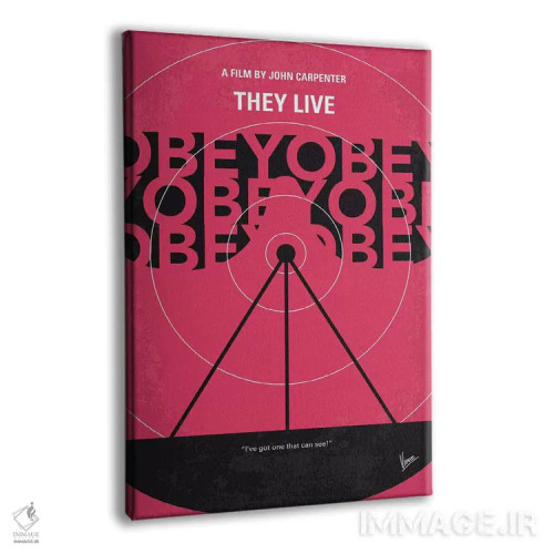 تابلو مینیمال پوستر مینیمال فیلم آن ها زنده اند اثر چانکونگ - نمای پرسپکتیو محصول