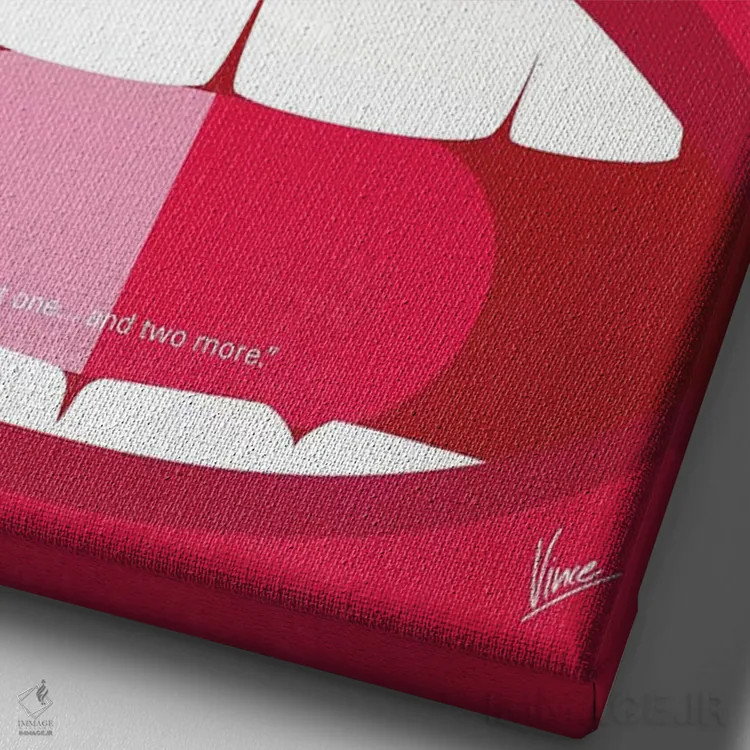 تابلو مینیمال پوستر مینیمال فیلم دره عروسک ها اثر چانکونگ - نمای نزدیک بافت بوم