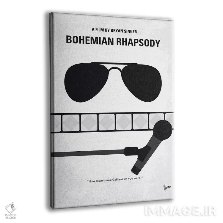 تابلو مینیمال پوستر مینیمال فیلم راپسودی بوهمی اثر چانکونگ - نمای پرسپکتیو محصول
