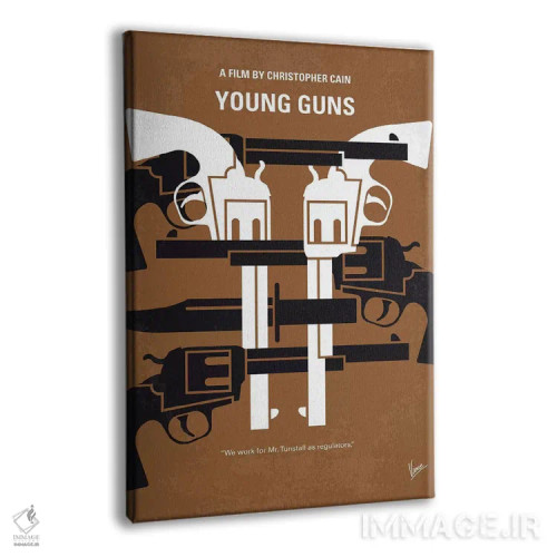 تابلو مینیمال پوستر مینیمال فیلم اسلحه های جوان اثر چانکونگ - نمای پرسپکتیو محصول