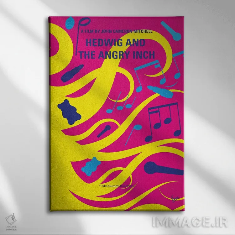 تابلو مینیمال پوستر مینیمال فیلم هدویگ و اینچ عصبانی من اثر چانکونگ - نمای روبهرو روی دیوار