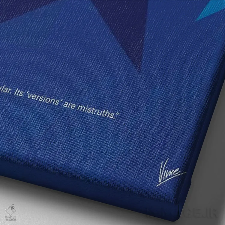 تابلو مینیمال پوستر مینیمال فیلم اطلس ابر اثر چانکونگ - نمای نزدیک بافت بوم