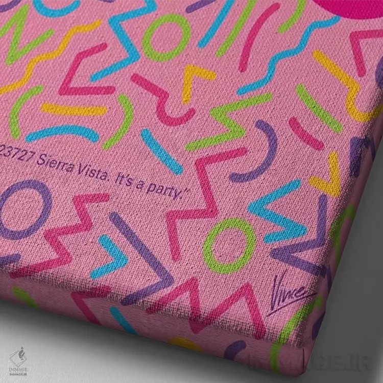 تابلو مینیمال پوستر مینیمال فیلم دختره دره ای اثر چانکونگ - نمای نزدیک بافت بوم