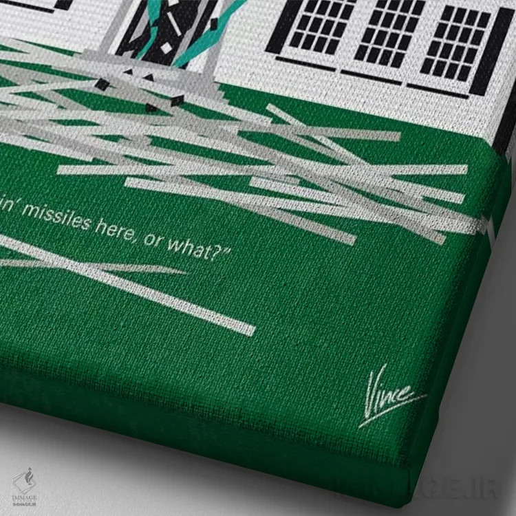 تابلو مینیمال پوستر مینیمال فیلم تله پول اثر چانکونگ - نمای نزدیک بافت بوم