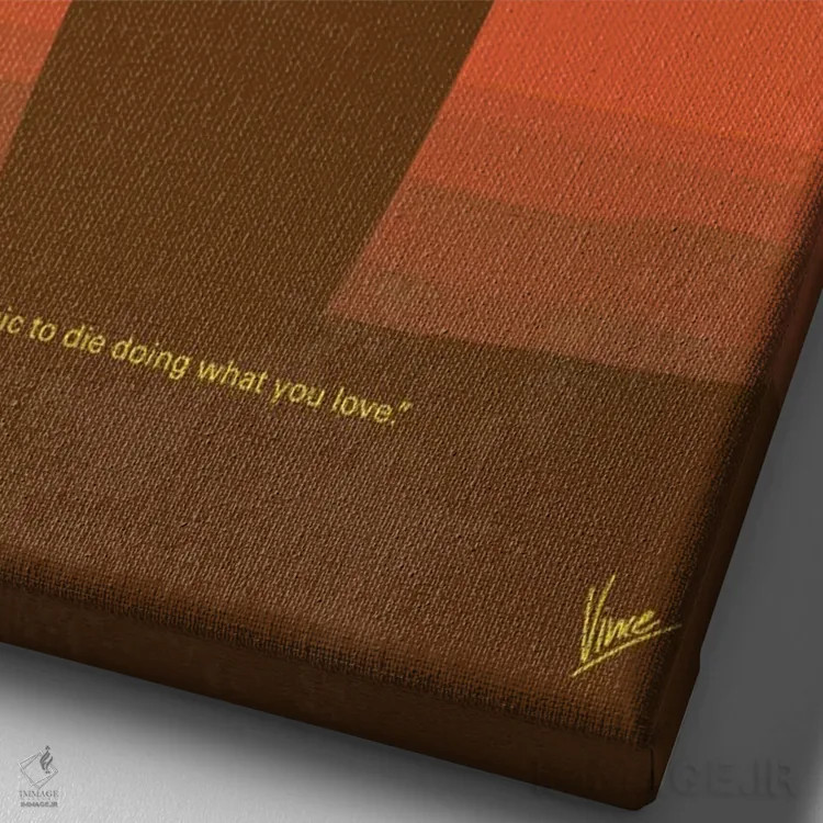 تابلو مینیمال پوستر مینیمال فیلم نقطه شکست اثر چانکونگ - نمای نزدیک بافت بوم