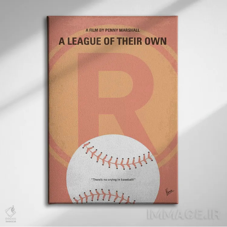 تابلو مینیمال پوستر مینیمال فیلم لیگ خودشان اثر چانکونگ - نمای روبهرو روی دیوار