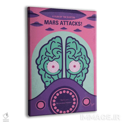 تابلو مینیمال پوستر مینیمال فیلم حمله مریخ اثر چانکونگ - نمای پرسپکتیو محصول