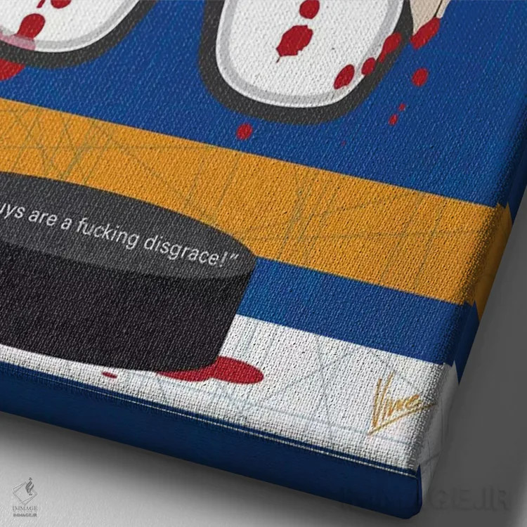 تابلو مینیمال پوستر مینیمال فیلم شوت سیلی اثر چانکونگ - نمای نزدیک بافت بوم