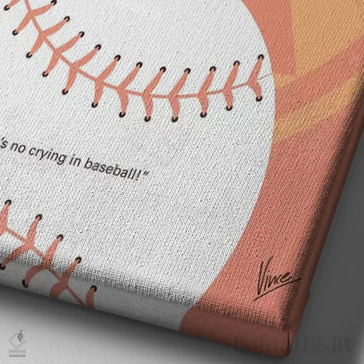 تابلو مینیمال پوستر مینیمال فیلم لیگ خودشان اثر چانکونگ - نمای نزدیک بافت بوم