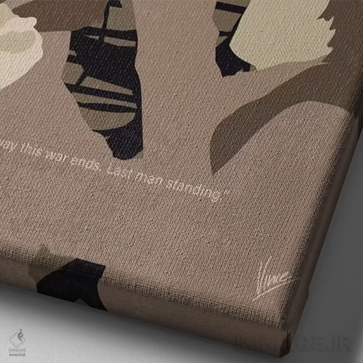 تابلو مینیمال پوستر مینیمال فیلم ۱۹۱۷ اثر چانکونگ - نمای نزدیک بافت بوم