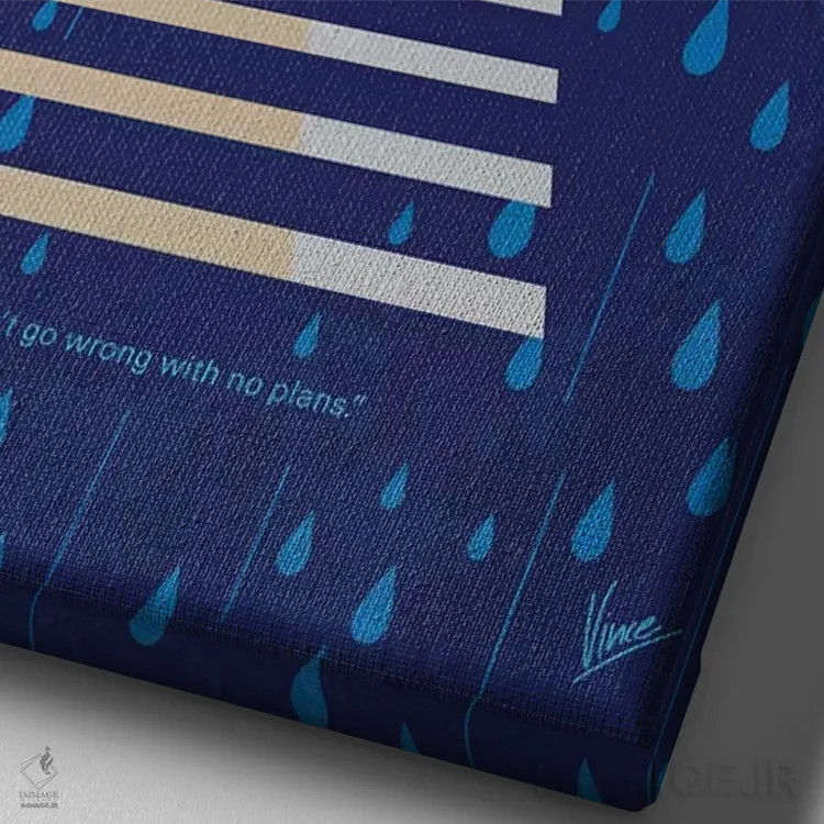 تابلو مینیمال پوستر مینیمال فیلم انگل اثر چانکونگ - نمای نزدیک بافت بوم