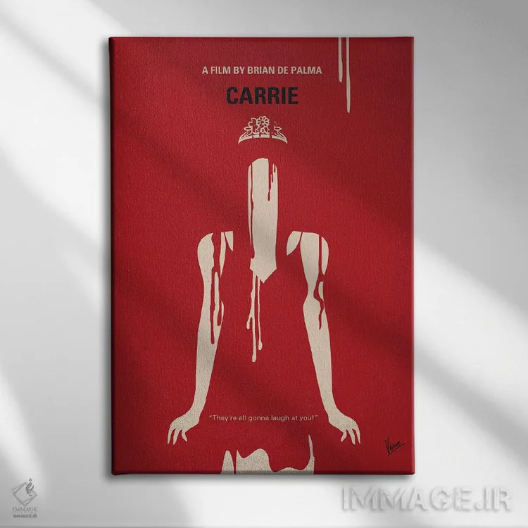 تابلو دکوراتیو پوستر مینیمال فیلم کری من اثر چانکونگ - نمای روبهرو روی دیوار