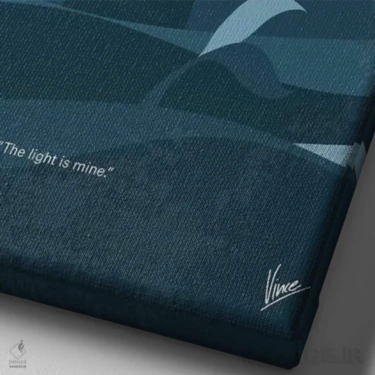 تابلو مینیمال پوستر مینیمال فیلم فانوس دریایی اثر چانکونگ - نمای نزدیک بافت بوم