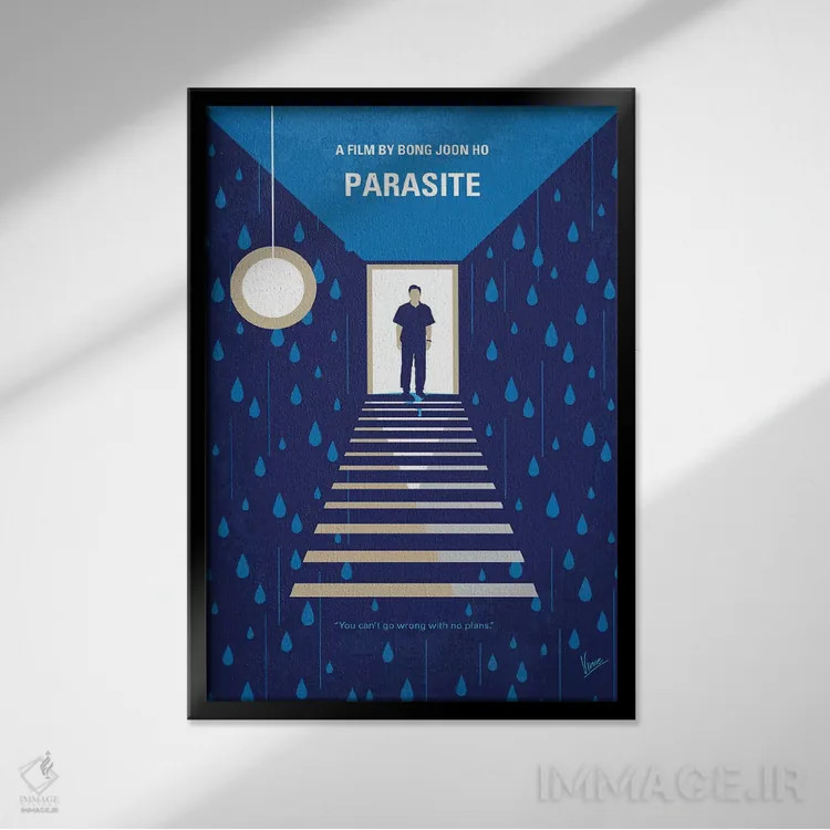 تابلو مینیمال پوستر مینیمال فیلم انگل اثر چانکونگ - نمای قابدار مشکی